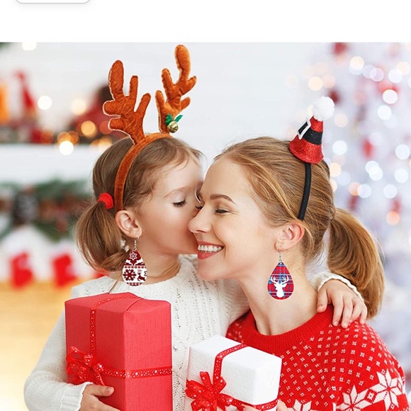 NEW Christmas earrings glitter NEW - Picture 6 of 10